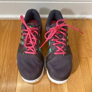 Adidas Women's Sneakers - Gray and Pink